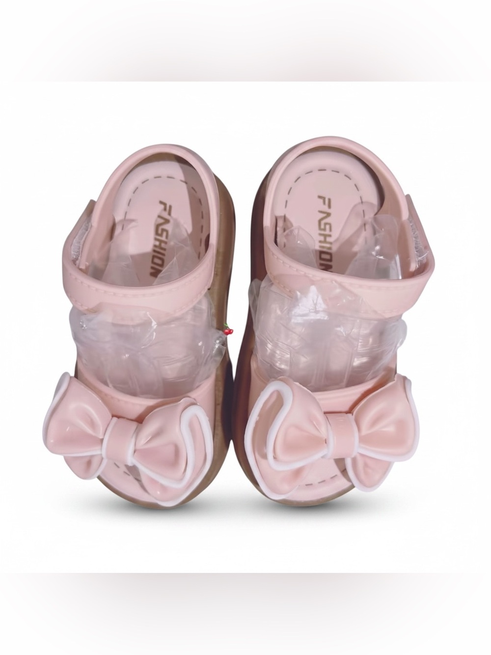 Kids Pink Bow Sandals - Fashion